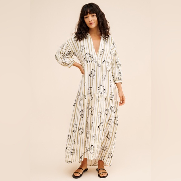 Anthropologie Dresses & Skirts - Anthropologie Printed Maxi Shirt Dress